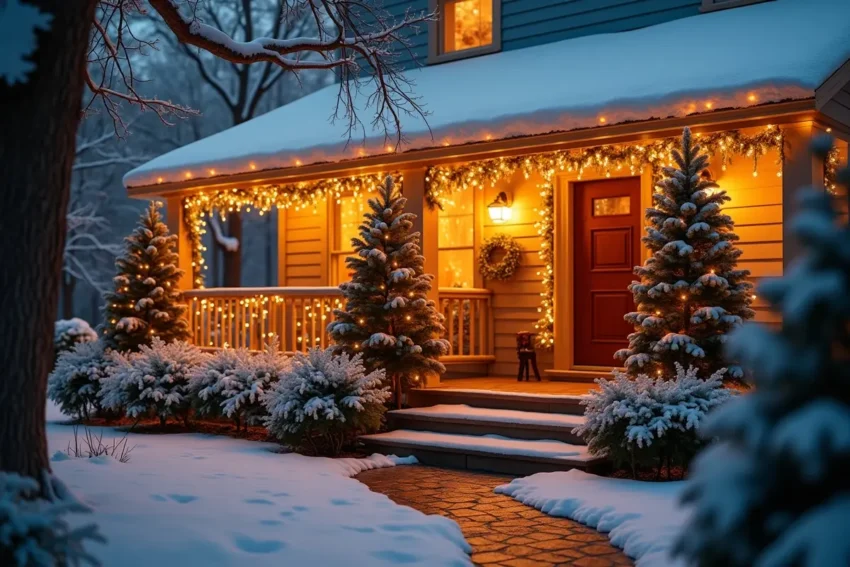 Christmas Lights into Your Outdoor Décor