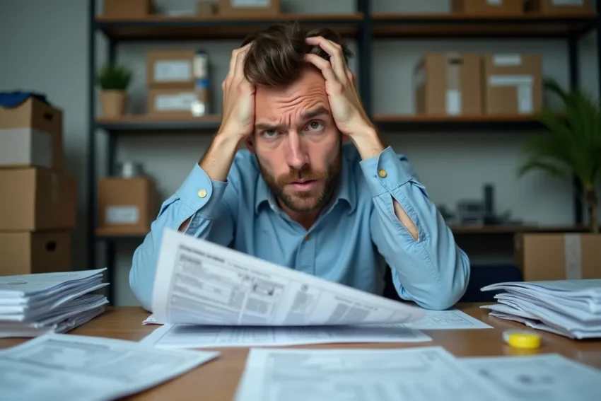 worker frustrated by delivery errors despite double-checking details