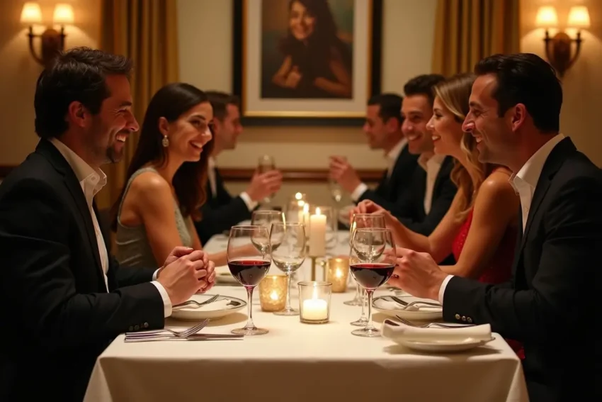 diners enjoying elevated restaurant experience with expertly curated wine selections