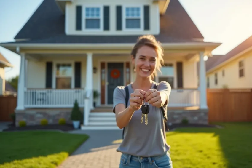 First-Time Homebuyer buying a house