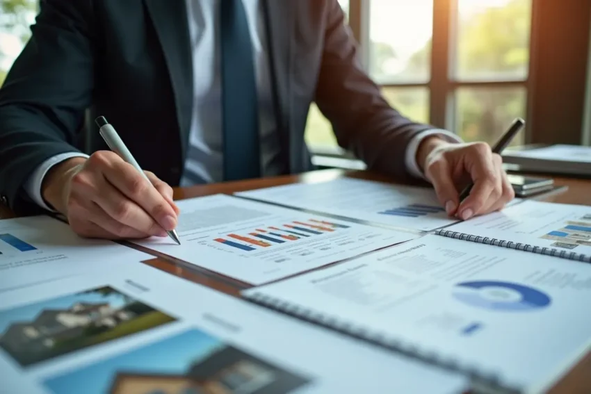 public adjuster reviewing documents to maximize homeowner insurance claim settlement