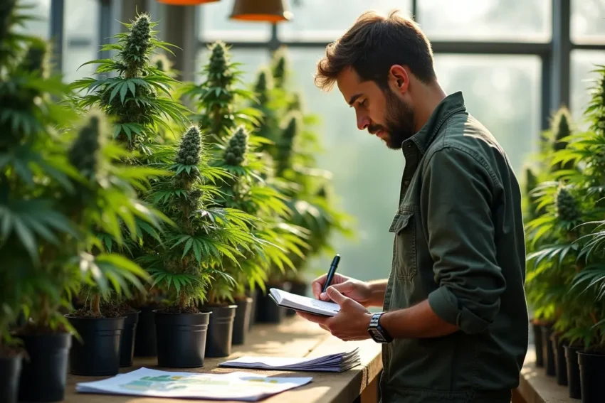 cannabis enthusiast exploring plant genetics to understand strain origins