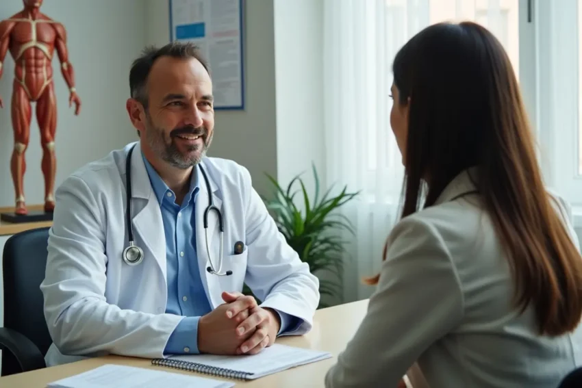 doctor advising patient on safe and responsible cannabis use