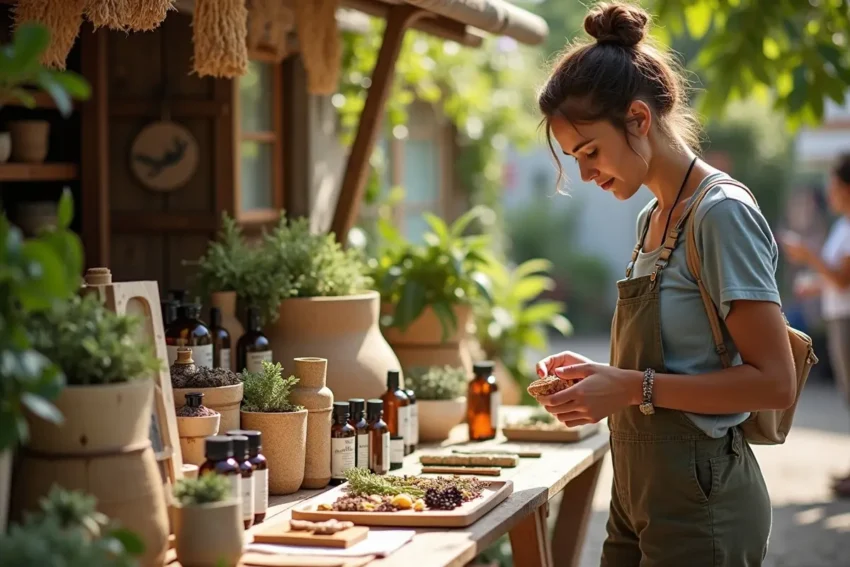 person exploring natural wellness products available locally for purchase