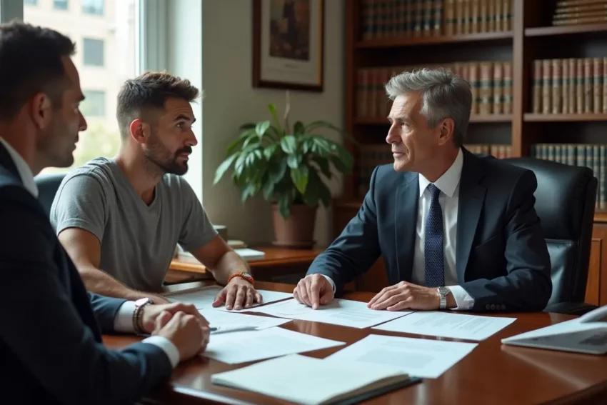 bicycle accident victim consulting attorney about legal options