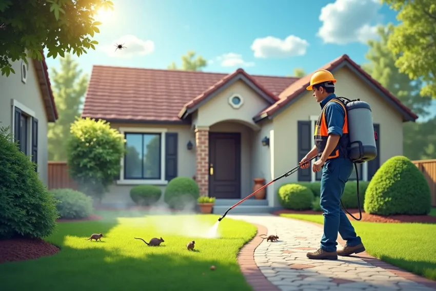 outdoor pest control protecting home from invasive pests