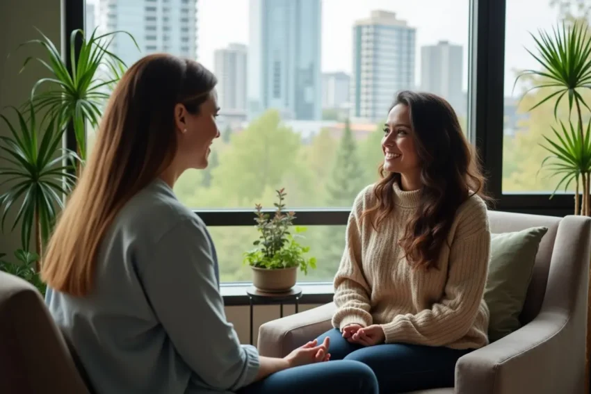 therapist providing supportive psychotherapy session in vancouver