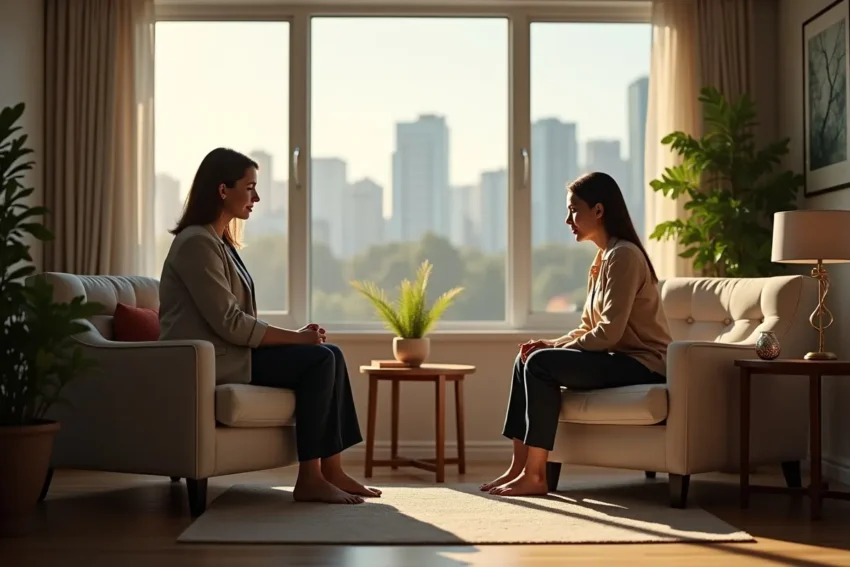 therapist providing trauma counseling session in vancouver