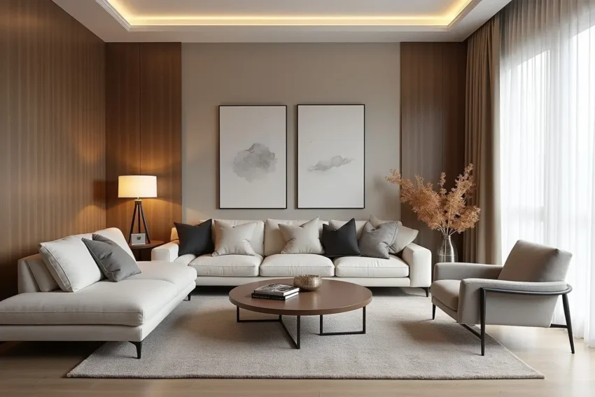 cohesive interior design featuring consistent colors textures and decor elements