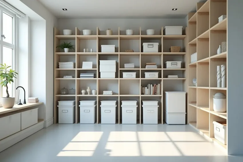 organized storage unit helping streamline home or business space