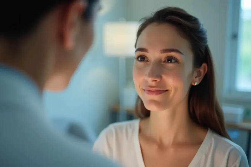 individual considering botox treatment for smoother youthful skin results