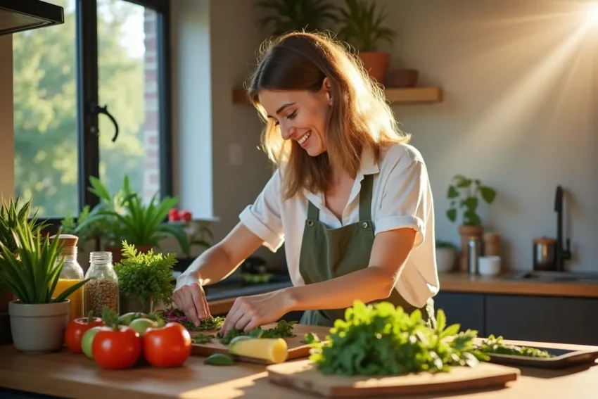 person exploring cannabis infused recipes for enhanced wellness lifestyle