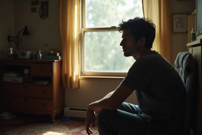 person reflecting on personal barriers preventing better mental and physical wellbeing
