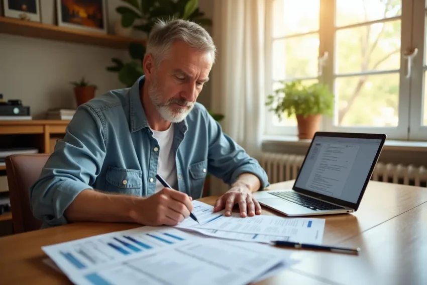 homeowner reviewing financial checklist before listing property for sale