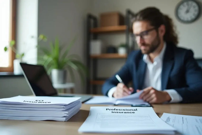 business owner comparing eo and professional liability insurance differences