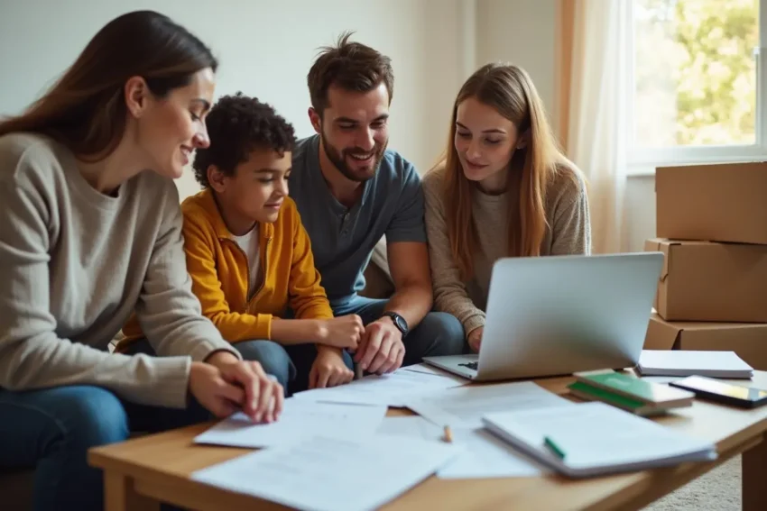 family avoiding common moving mistakes during relocation process planning