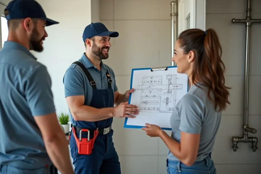 client understanding what to expect when hiring professional plumber