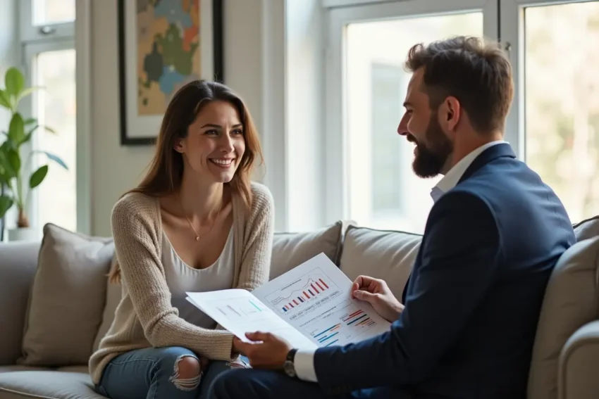 homeowner working with real estate expert to sell house quickly