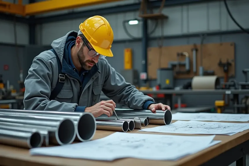 engineer selecting stainless steel tubing based on application requirements and durability