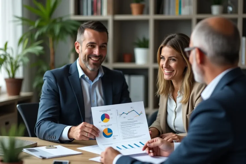 advisor explaining benefits of tax planning services for better savings