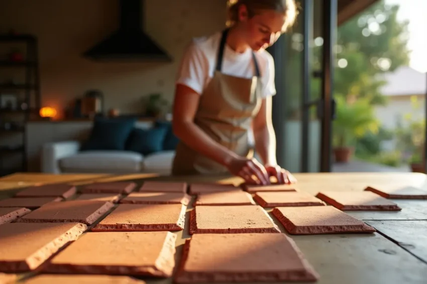 homeowner selecting mexican terracotta tile based on durability and style