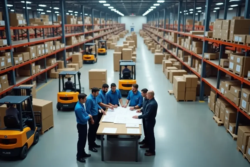 warehouse team optimizing fulfillment processes for improved efficiency operations