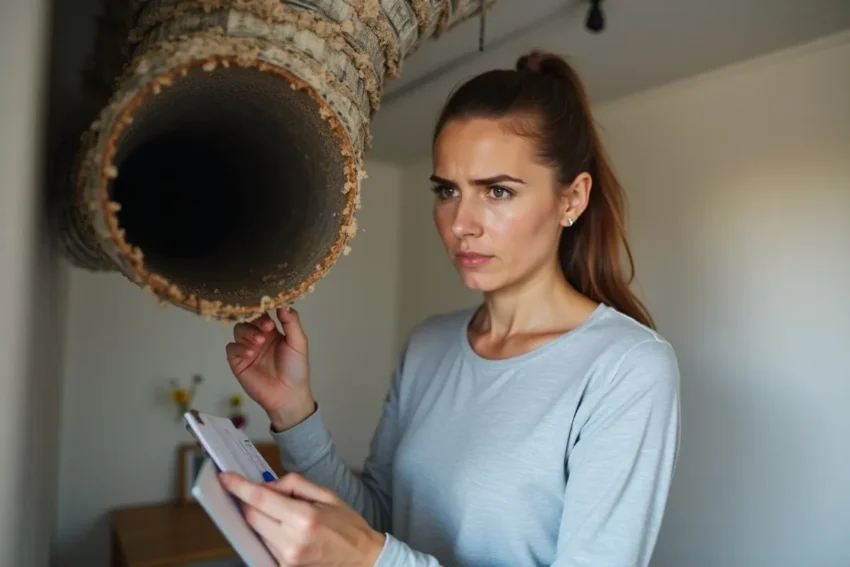 person learning how unclean air ducts affect overall health
