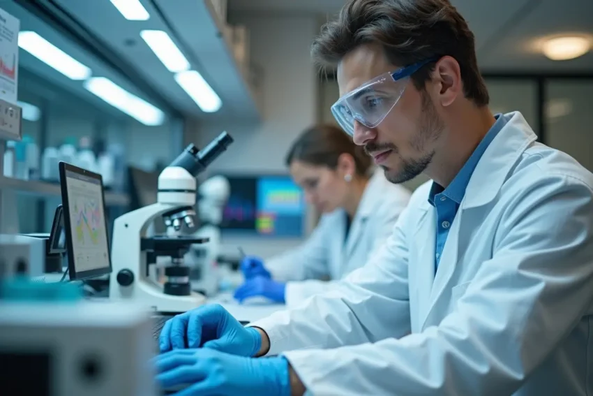 scientist studying impact of biotechnology advancements in modern healthcare