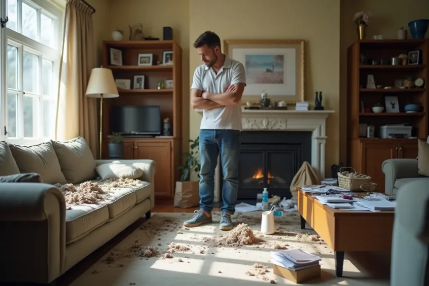 homeowner facing hidden costs of not hiring professional cleaning specialists