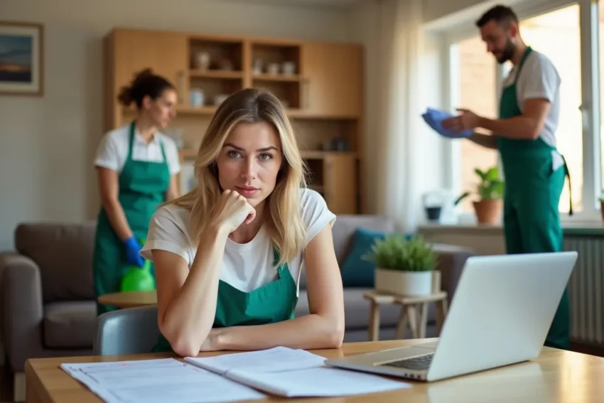homeowner avoiding common mistakes when choosing house cleaners