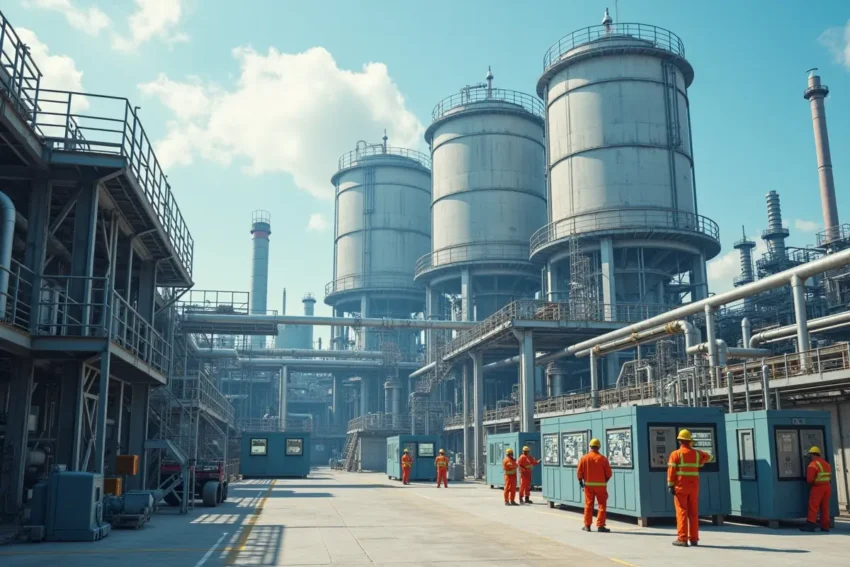 industrial facility using essential services to maintain efficient daily operations