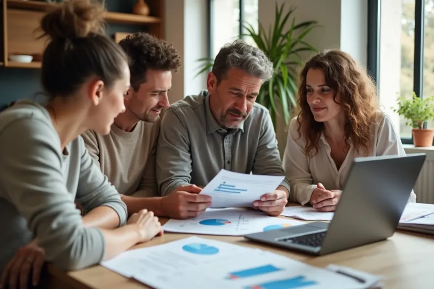 family comparing life insurance types based on benefits and features