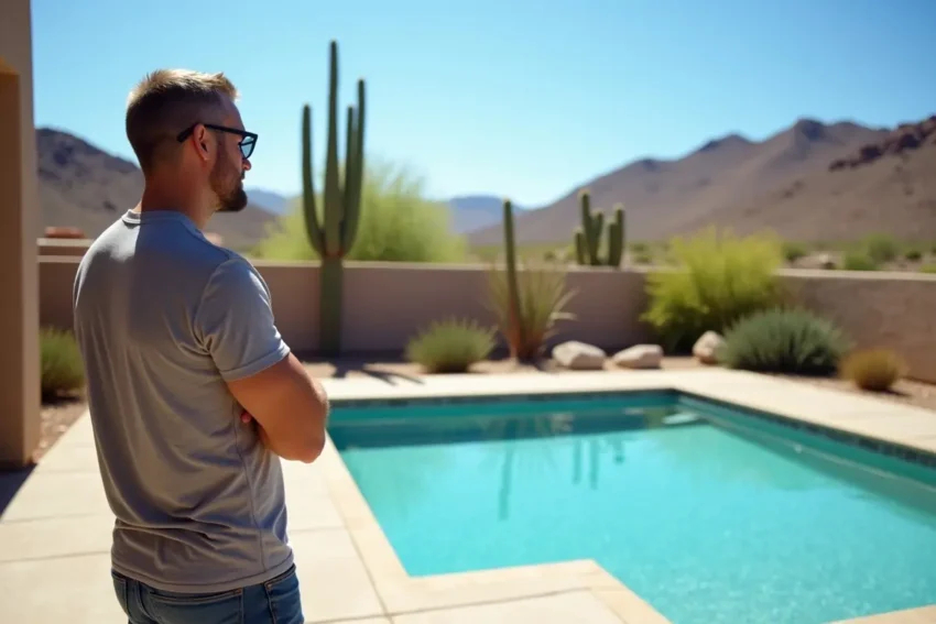 arizona homeowner evaluating pool impact on property value and buyer interest