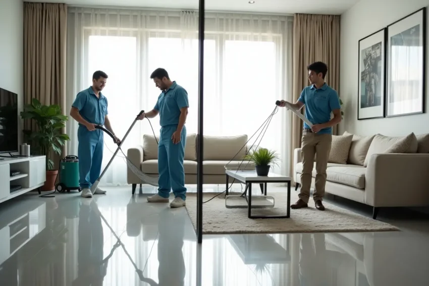 comparison showing advantages of professional cleaning company over diy cleaning