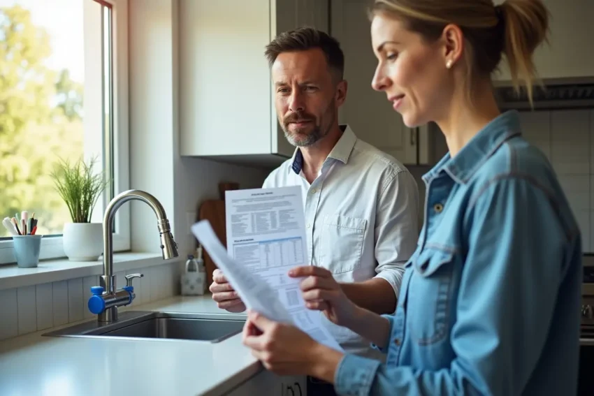 homeowner evaluating reverse osmosis system benefits and limitations for home