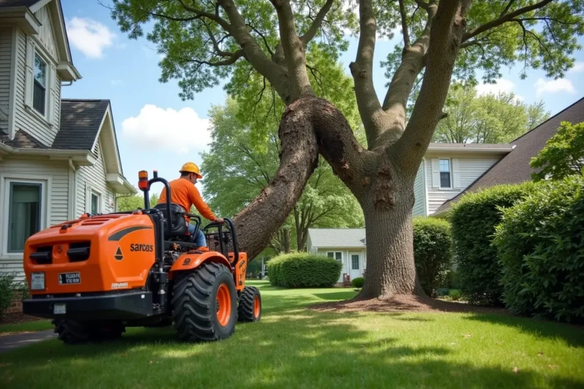tree removal improving property safety and preventing potential hazards