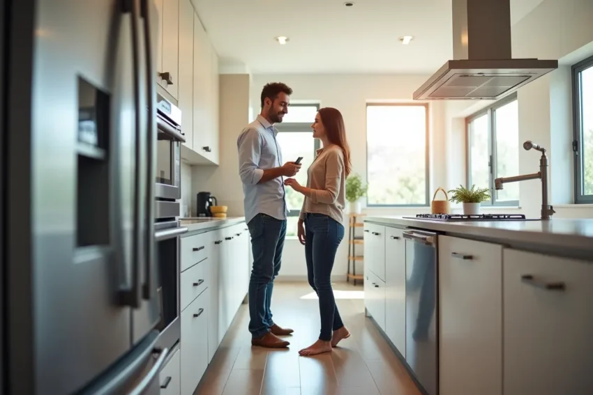 homeowner transforming living space through modern appliance upgrades