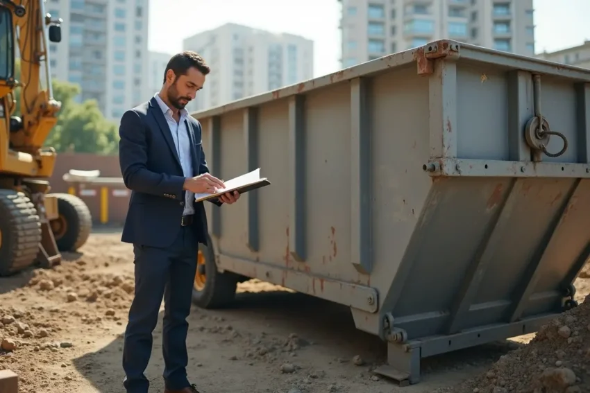 property investor finding affordable dumpster rentals for real estate projects