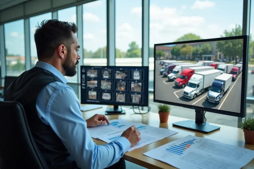 fleet manager evaluating camera systems for safety tracking accountability
