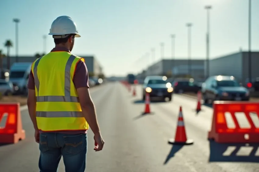 facility manager using basic traffic control devices to improve safety