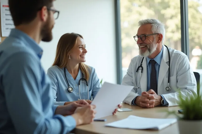 patient receiving better healthcare in the right appointment setting