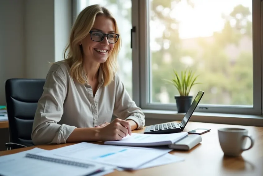 person improving financial wellness and personal growth through smart strategies