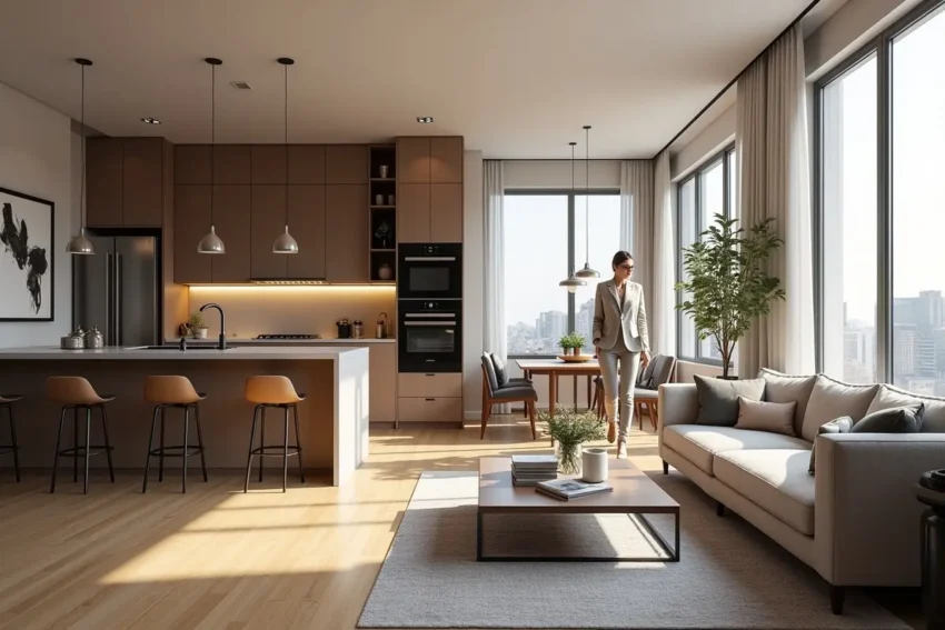 resident exploring lifestyle focused apartment with premium amenities and convenience